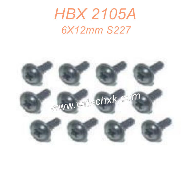 67-HAIBOXING 2105A T10 Parts Flange Head Self Tapping ScrewsPWTHO2.6X12mm S227