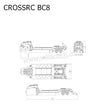 CROSSRC BC8 Parts Flatbed Trailer Semi Trailer Subframe-1