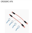 CROSSRC AT6 Parts Car Shell Buckle Anti lost Rope Pull Rope Rubber Coated Steel Wire 2 Pack-1