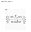 CROSSRC EMO X2 Parts NT4 Climbing Car Front and Rear Bumper Tool Box Mold CS-952330
