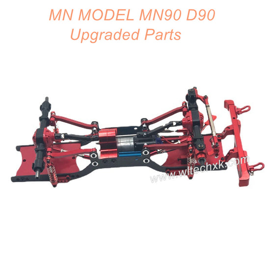 7-MNMODEL-MN90-D90-CAR-Upgrade-Parts-Metal-Car-Body-Kit-Red-1
