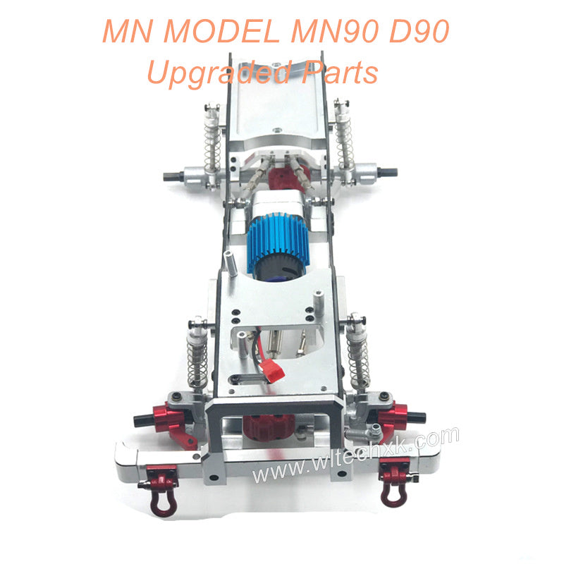 7-MNMODEL-MN90-D90-CAR-Upgrade-Parts-Metal-Car-Body-Kit-Silver