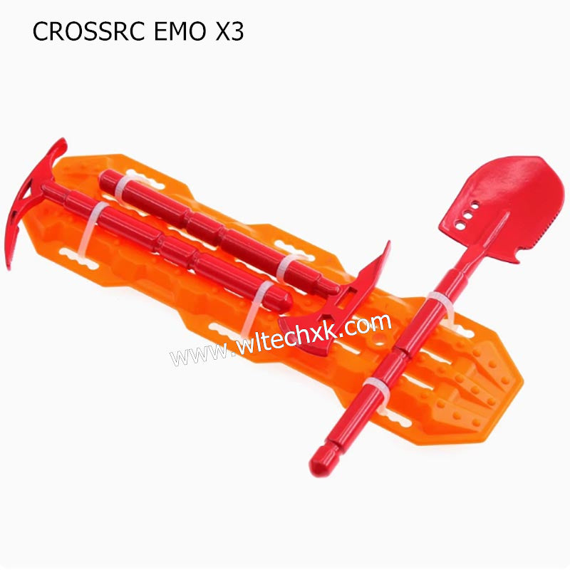 CROSSRC EMO X3 Parts RC Mood Parts Shovel Axe Pickaxe Escape Board RED ORANGE