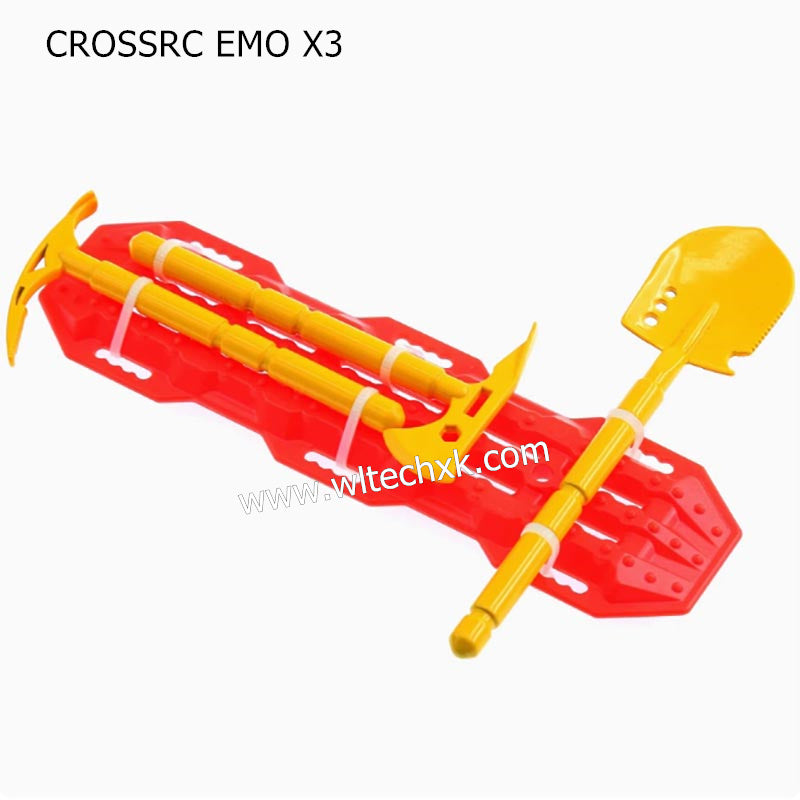 CROSSRC EMO X3 Parts RC Mood Parts Shovel Axe Pickaxe Escape Board YELLOW RED