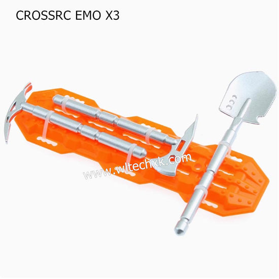 CROSSRC EMO X3 Parts RC Mood Parts Shovel Axe Pickaxe Escape Board SILVER ORANGE