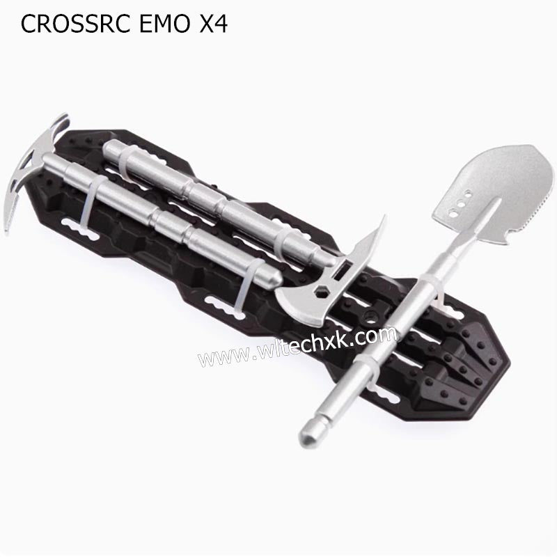CROSSRC EMO X4 Parts RC Mood Parts Shovel Axe Pickaxe Escape Board SILVER BLACK