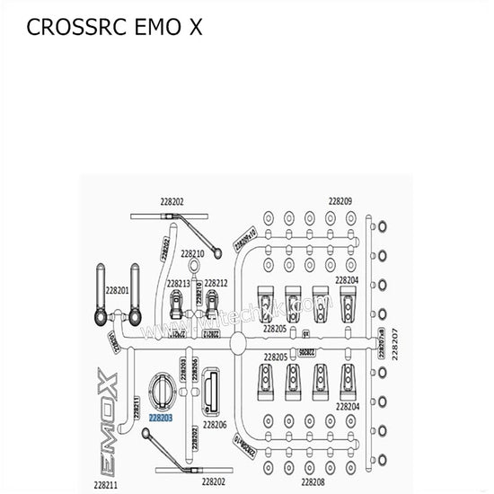 CROSSRC EMO X Parts Car Body Decoration (BAG P) CS-97401113