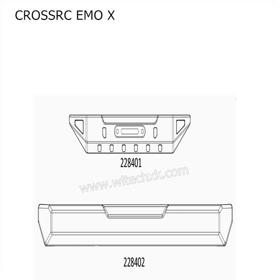 CROSSRC EMO X Parts Front and Rear Bumpers CS-97401084