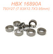 793127-HBX 16890A Parts Ball Bearings (7.93X12.7X3.95mm)