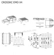 CROSSRC EMO X4 Parts Transparent Shell Assembly CS-97401286-1