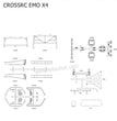 CROSSRC EMO X4 Parts Transparent Shell Assembly CS-97401286-2