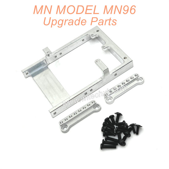 8-MNMODEL-MN96-Upgrade-Parts-Servo-Holder-and-Shock-Seat-Silver
