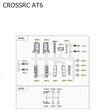 CROSSRC AT6 Parts Car Body Front Face Light Cup Parts CS-97401028