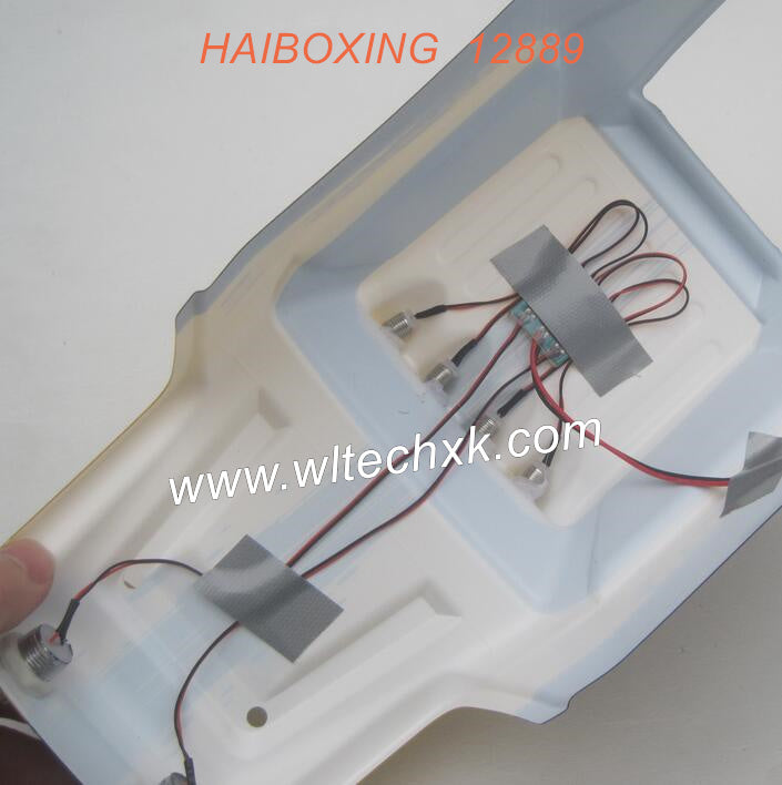 889-B001-HAIBOXING 12889 Desert RC Truck Parts Car Body Shell YELLOW-2