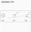 CROSSRC AT4 Parts Strengthened Door Side Deceleration Input Gear CS-97400967
