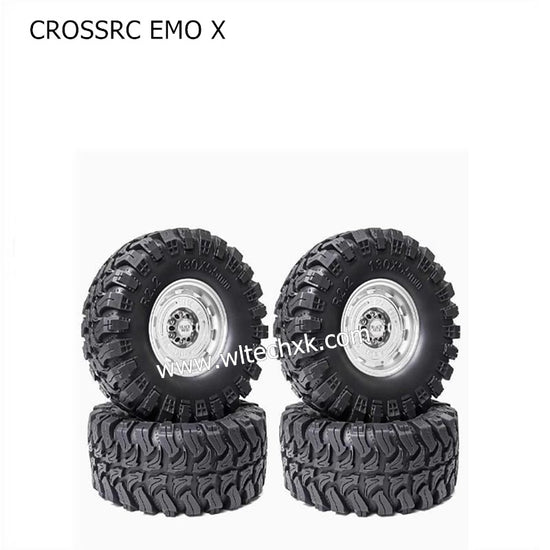 CROSSRC EMO X Parts 2.2 inch Black Mud Wheel Boots Tire-3