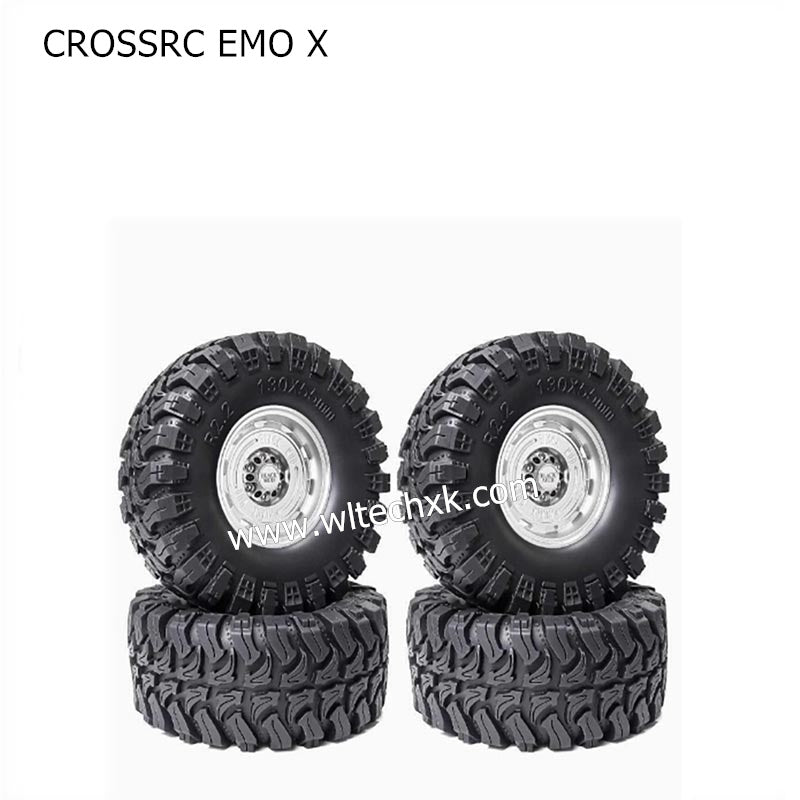 CROSSRC EMO X Parts 2.2 inch Black Mud Wheel Boots Tire-3