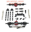 9-MN MODEL MN82 LC79 MN78 RC CAR Upgrade Parts Front and Rear Axles Kits Connect Rod Shocks Black