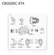 CROSSRC AT4 Parts Strengthened Front and Rear Door Bridge Straight Bridge-3