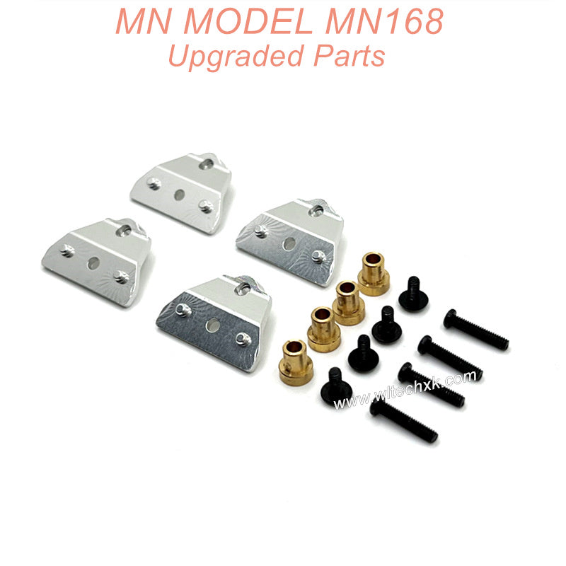 9B-MN-Model-MN168-Upgrade-Parts-Metal-Shock-Absorber-Bracket-Silver-4pcs(1)