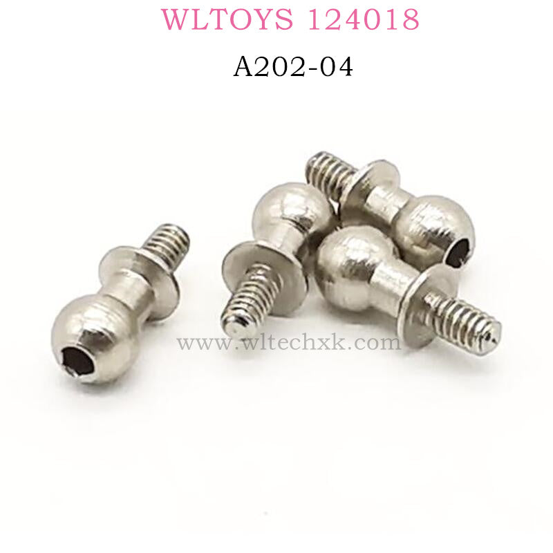 WLTOYS 124018 RC Car Original parts A202-04 Ball head screw