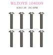 WLTOYS 104009 RC Car 3X14PM D5.5 Phillips hea3X14PM D5.5 Phillips head screwd screw