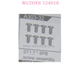 WLTOYS 124018 RC Car Original parts A303-32 ST1.7X6PB Screw Assembly