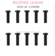 WL-Tech XK 184011 RC Racing Car Parts A949-40 2.5X8PM Cross Round Head Machine Screw
