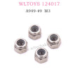 WLTOYS 124017 RC Car Parts A949-49 M3 Lock Nuts