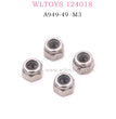 WLTOYS 124018 RC Car Original parts A949-49 M3 Lock Nuts