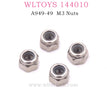 WLTOYS 144010 RC Car Original Parts A949-49 M3 Nuts