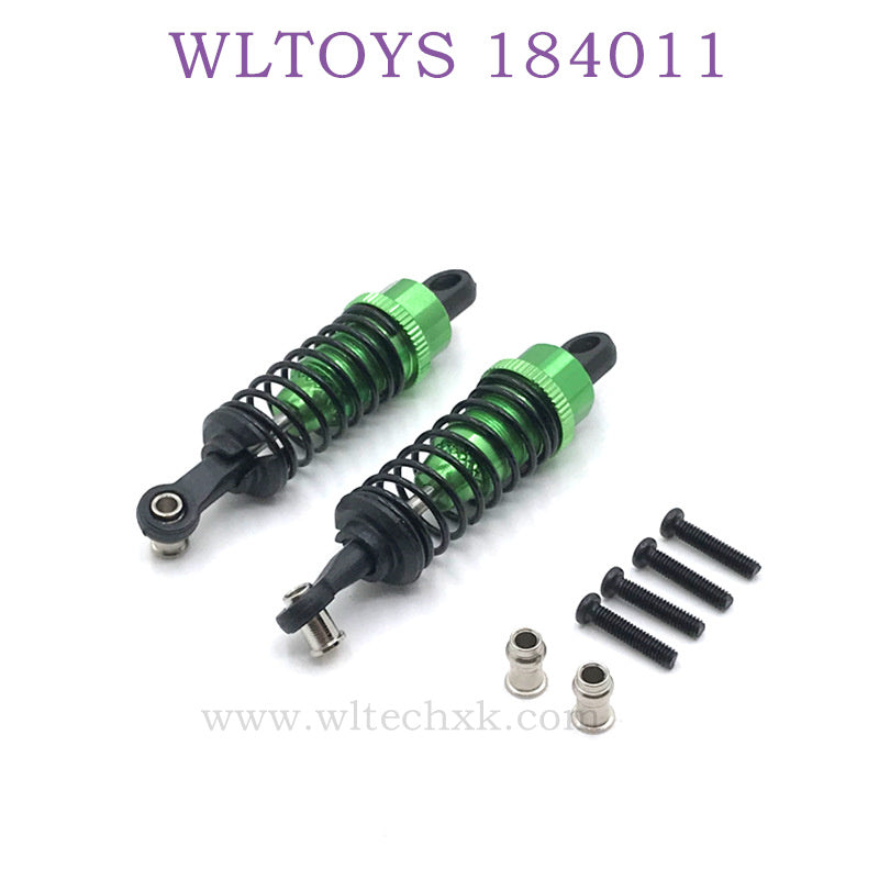 Upgrade For WLTOYS 184011 Parts Semi Metal Shock Absorber green