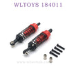 Upgrade For WLTOYS 184011 Parts Semi Metal Shock Absorber red