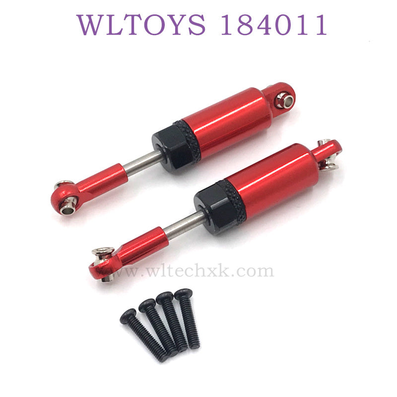 Upgrade For WLTOYS 184011 Parts Metal Shock Absorber red