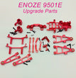 B1-ENOZE 9501E Upgrade Parts Metal Gearbox and Swing Arm kits Red