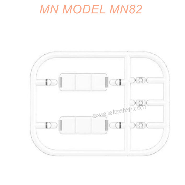 C82-04-05 MN MODEL MN82 RC CAR Parts Rear lamp cover