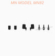 C82-06-10 MN MODEL MN82 RC CAR Parts Rearview mirror decoration