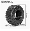 CROSSRC EMO X3 Parts 2.6 inch Climbing Car Tire Skin MK07-2