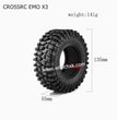 CROSSRC EMO X3 Parts 2.6 inch Climbing Car Tire Skin MK07-3