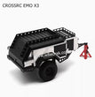 CROSSRC EMO X3 Parts TRX4 AX Camping Metal Climbing Car Trailer-2