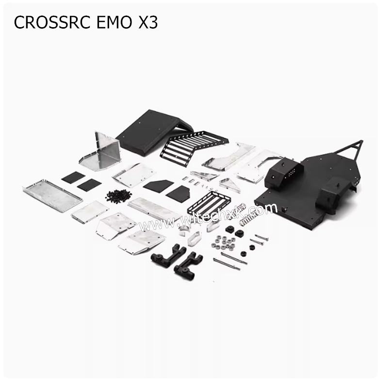 CROSSRC EMO X3 Parts TRX4 AX Camping Metal Climbing Car Trailer-3