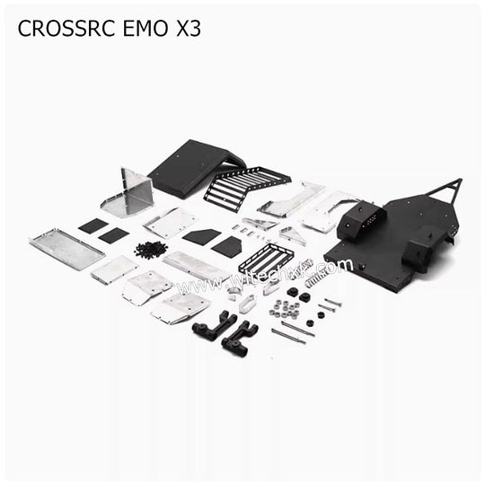 CROSSRC EMO X3 Parts TRX4 AX Camping Metal Climbing Car Trailer-3