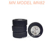 D4U-09 MN MODEL MN82 RC CAR Parts Metal Wheel assembly-Silver