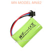 E0-11 MN MODEL MN82 RC CAR Parts 7.4V 14500 Battery 500mAh SM Plug
