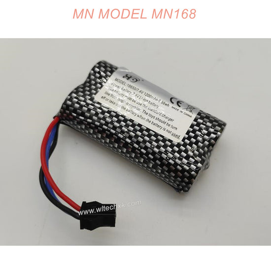 E0-12-MN RC MN168 Parts Battery 18650 7.4V 1200mAh SM3P Plug-3