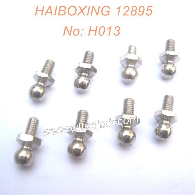 H013-HAIBOXING 12889 Parts Front Turning Linkage Inserted Ball Stud 8pcs-2