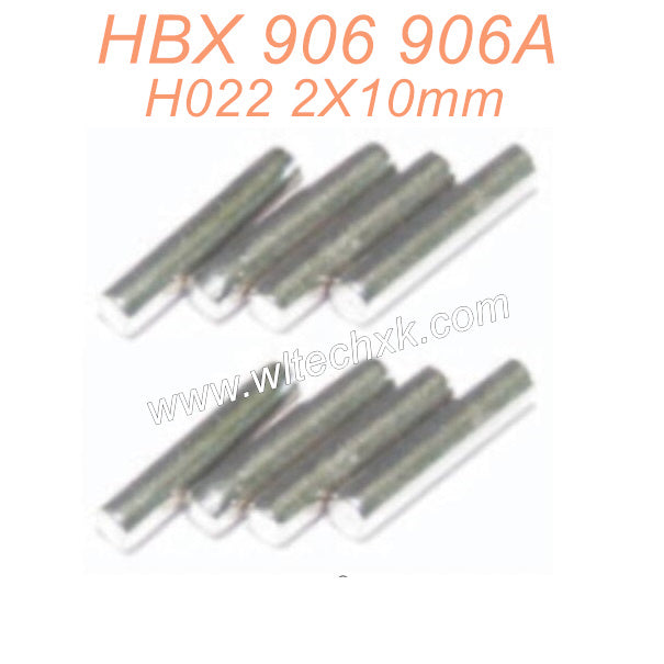 H022 HBX 906 906A RC Car Parts 2X10mm Hexagon Wheel Seat Pin