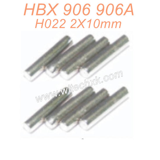 H022 HBX 906 906A RC Car Parts 2X10mm Hexagon Wheel Seat Pin