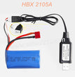 HAIBOXING 2105A Parts 7.4V 1500mAh Battery T-Plug and USB Charger