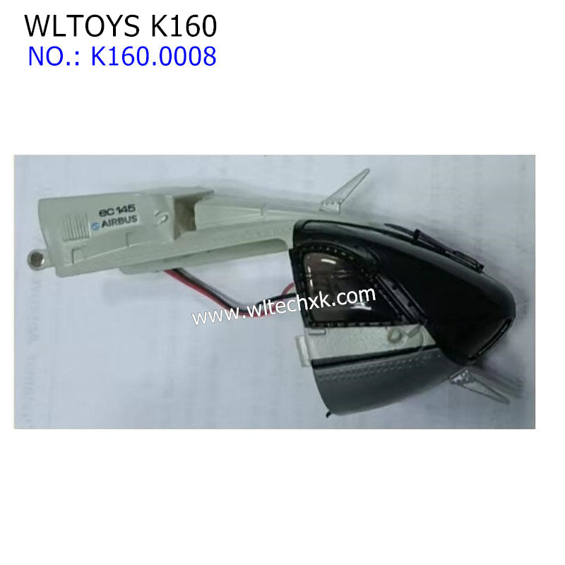WLTOYS K160 RC Helicopter Parts Nose Cover Set K160.0008 
